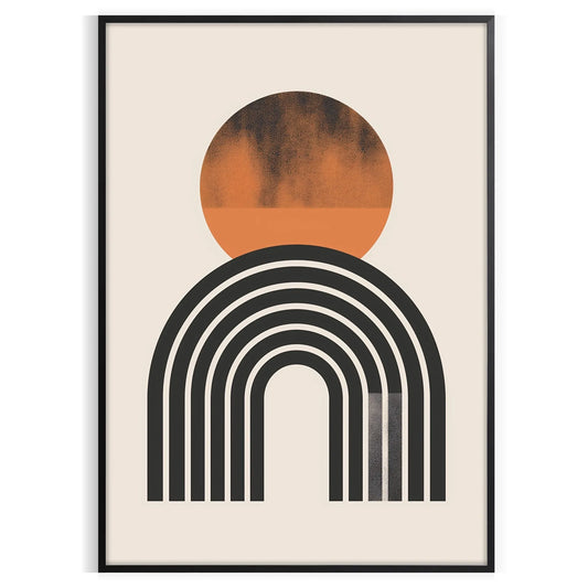 space Boho Abstract 16 poster gray green tones captivating art wall piece perfect tranquility style room unique gift artwork available standalone print