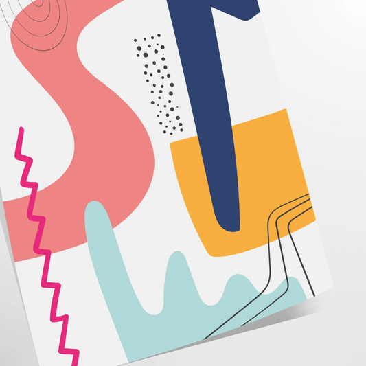 space boho abstract bohemian poster stunning print vibrant wall art ideal gift unique artwork decor frame versatile styling options