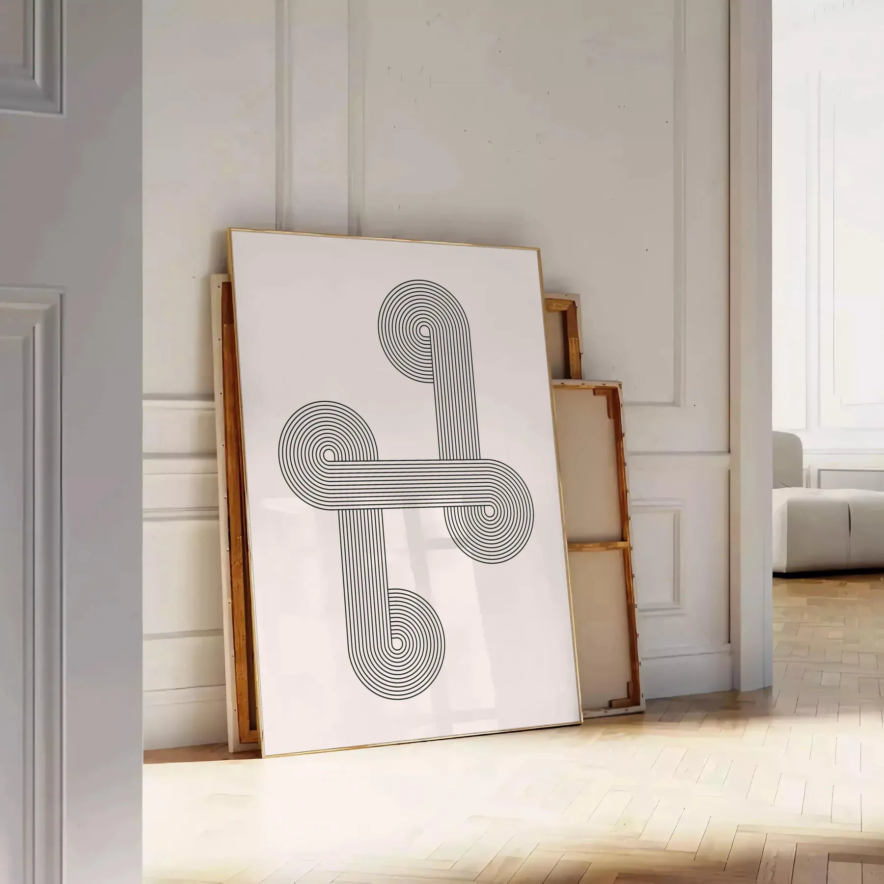 space Boho Chic Wall Art stunning abstract 12 poster serene gray green hues gift own home print elegance style room