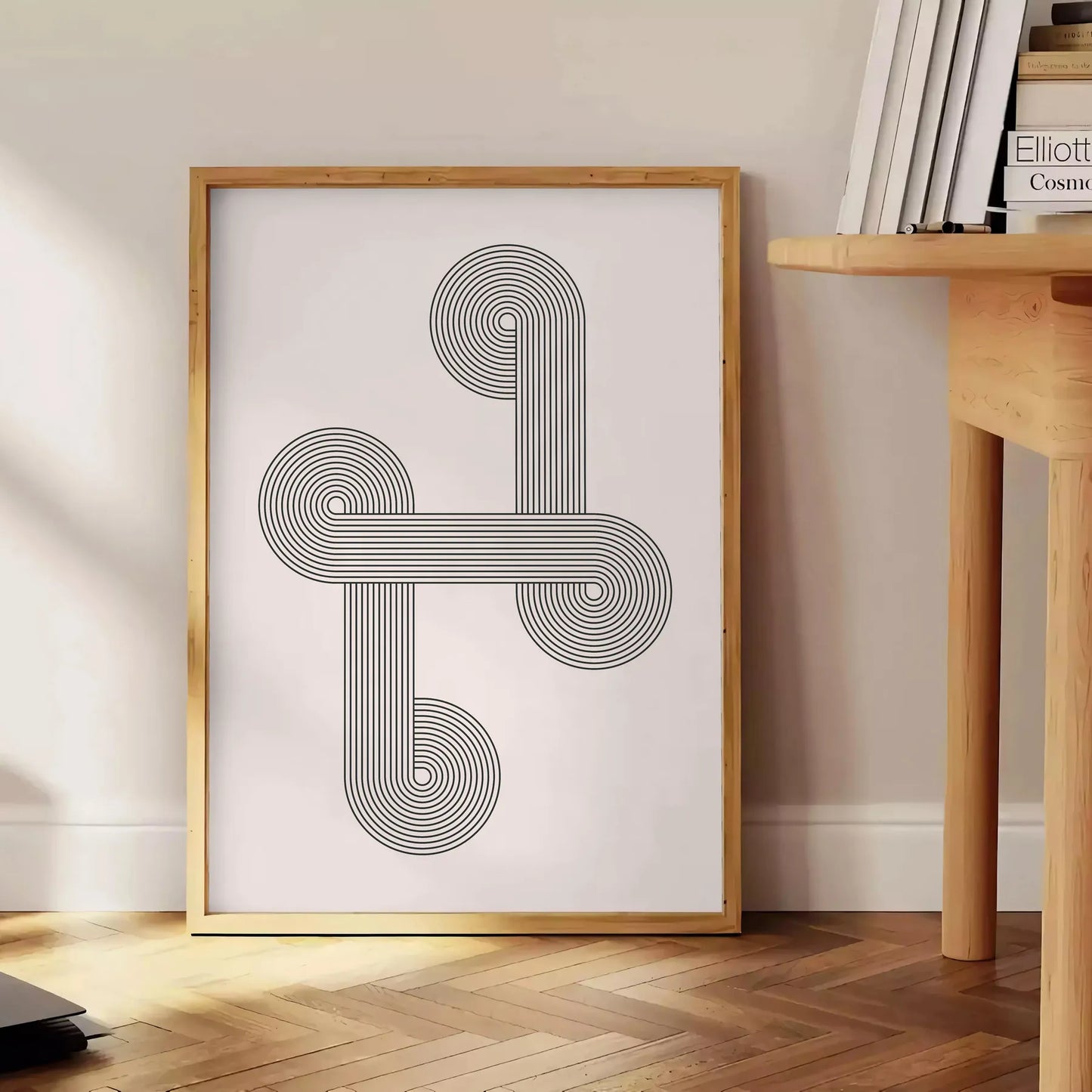 space Boho Chic Wall Art stunning abstract 12 poster serene gray green hues gift own home print elegance style room