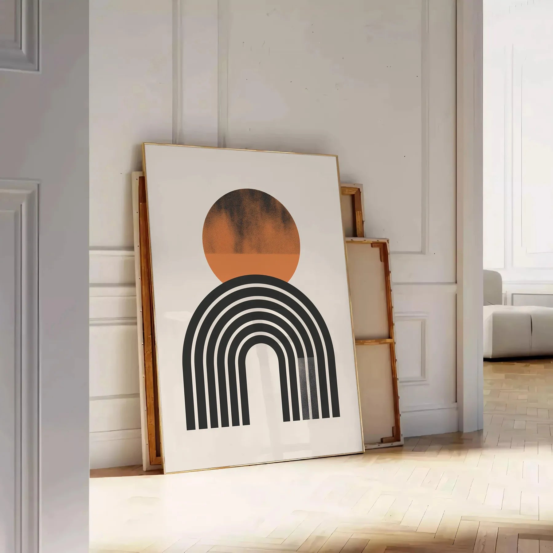 space Boho Abstract 16 poster gray green tones captivating art wall piece perfect tranquility style room unique gift artwork available standalone print