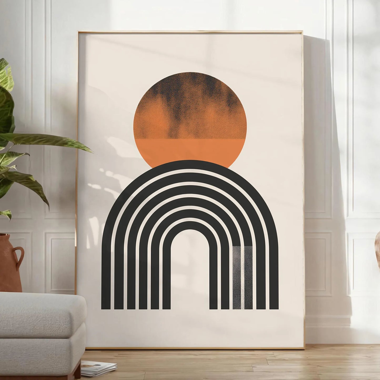 space Boho Abstract 16 poster gray green tones captivating art wall piece perfect tranquility style room unique gift artwork available standalone print