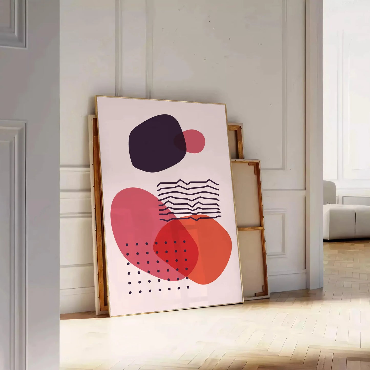 space large boho wall art poster mesmerizing abstract designs striking print touch artistic flair room ideal artwork gift unframed version perfect fit