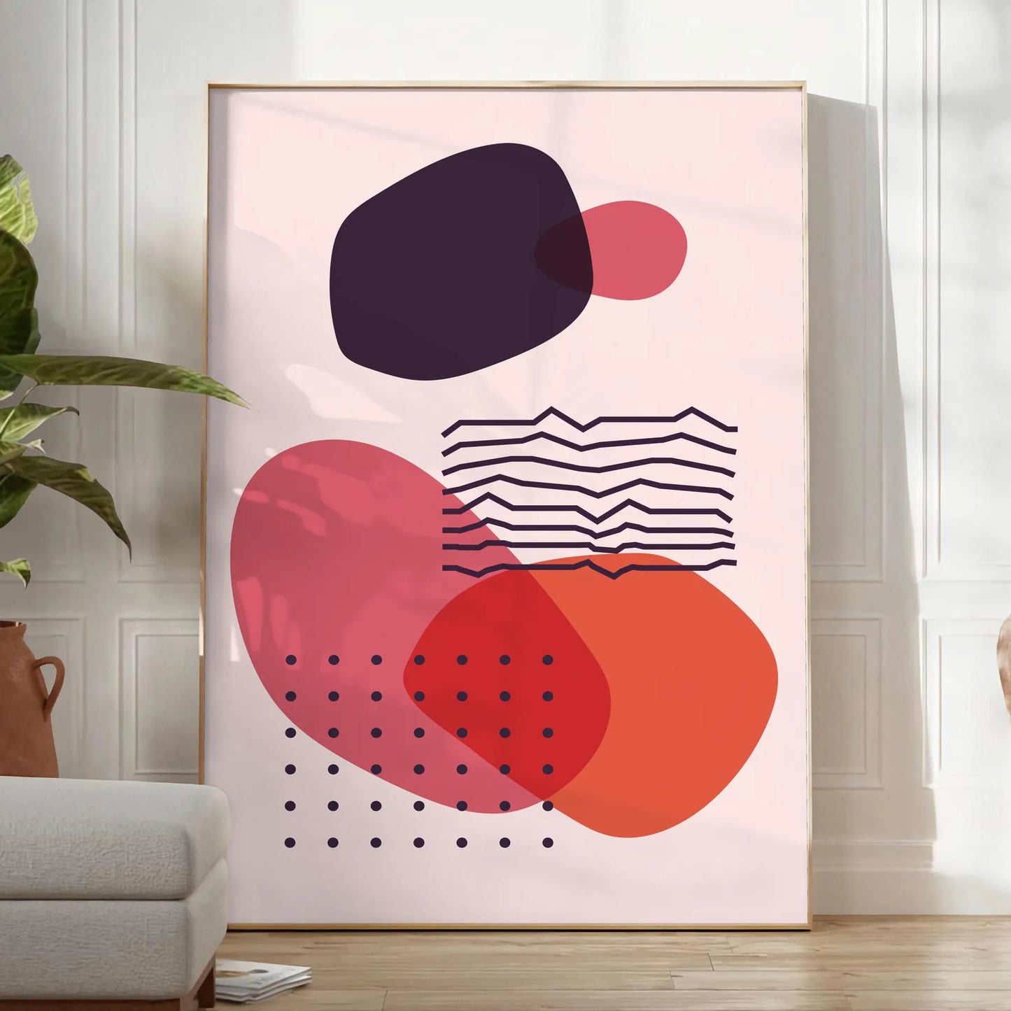 space large boho wall art poster mesmerizing abstract designs striking print touch artistic flair room ideal artwork gift unframed version perfect fit