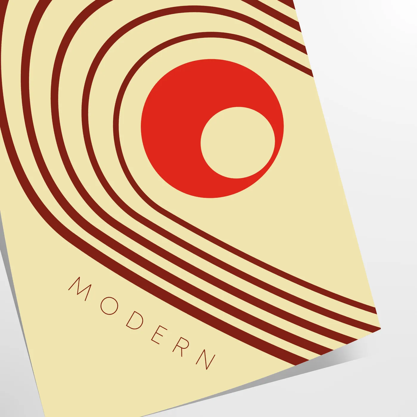 space boho abstract wall poster serene gray vibrant orange tones art thoughtful gift print chic modern touch room size A4 cm A0